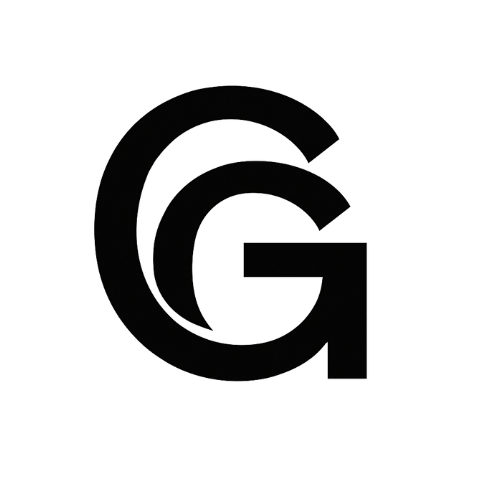 logo con doppia G sovrapposta su sfondo trasparente