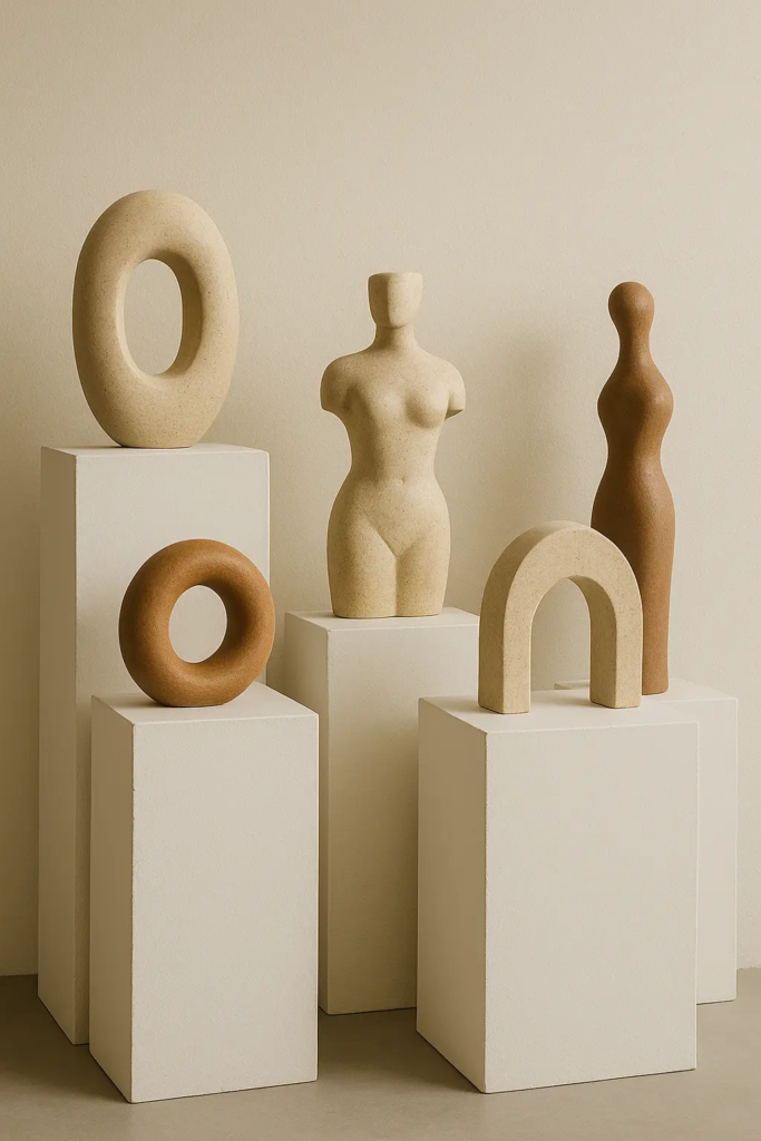 esposizione di opere artigianali per sezione portfolio cliente